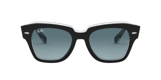 Gafas de sol Ray Ban 0RB2186 STATE STREET Negro Cuadrada - 2