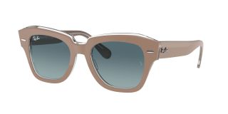 Gafas de sol Ray Ban 0RB2186 STATE STREET Beige Cuadrada - 1