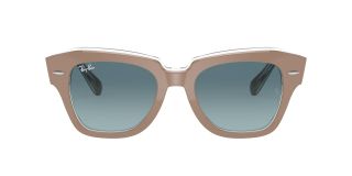 Gafas de sol Ray Ban 0RB2186 STATE STREET Beige Cuadrada - 2