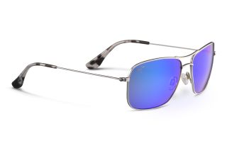 Gafas de sol Maui Jim B246 WIKI WIKI Plateados Rectangular