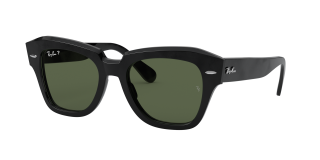 Gafas de sol Ray Ban 0RB2186 STATE STREET Negro Cuadrada - 2