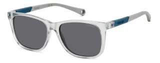 Gafas de sol Polaroid Kids PLD 8058/S Gris Rectangular - 1