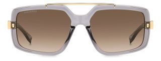 Gafas de sol Dsquared2 D2 0120/S Gris Rectangular - 2