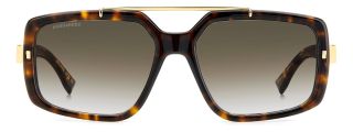 Gafas de sol Dsquared2 D2 0120/S Marrón Rectangular - 2