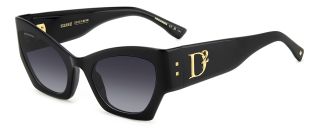 Gafas de sol Dsquared2 D2 0132/S Negro Mariposa - 1